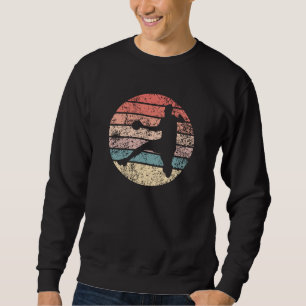 Handballspieler Retro Sweatshirt
