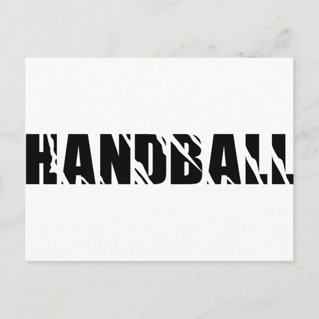 Handballtext Postkarte (Vorderseite)