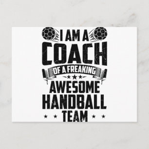 Handballtrainer   Geschenkidee für Teamspieler Postkarte