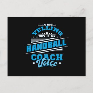 Handballtrainer Postkarte