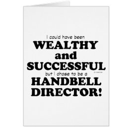 Handbell Director Wohlhabend und erfolgreich