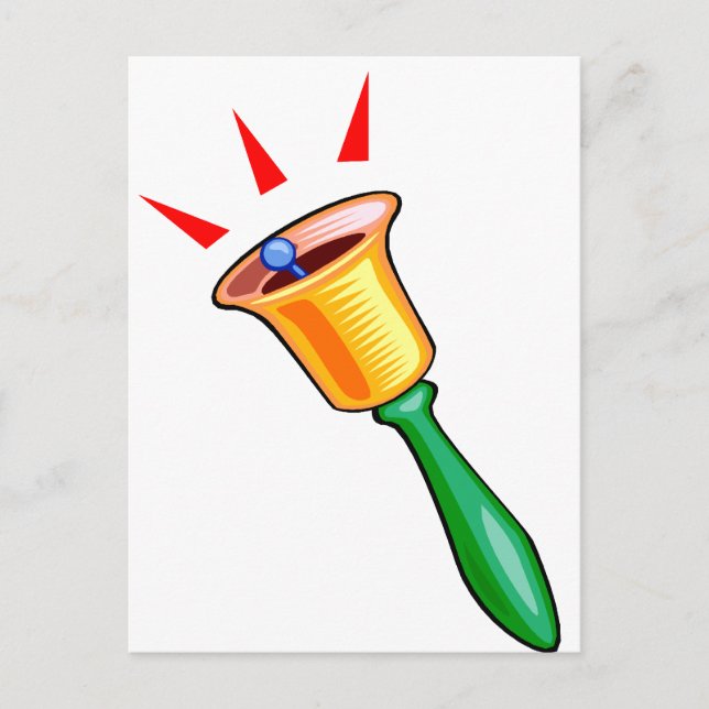Handbell-Grafikbild, Handscheckbild Postkarte (Vorderseite)