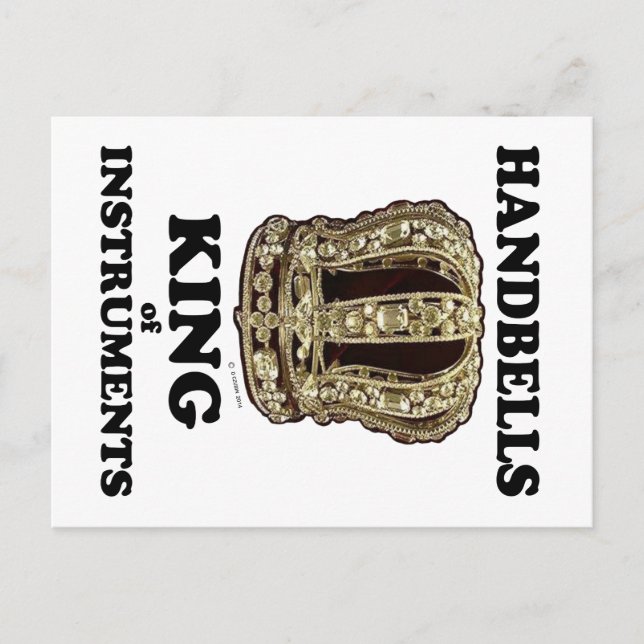 Handbell King of Instruments Postkarte (Vorderseite)