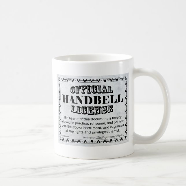Handbell-Lizenz Kaffeetasse (Rechts)