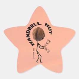 Handbell Nut Star Sticker