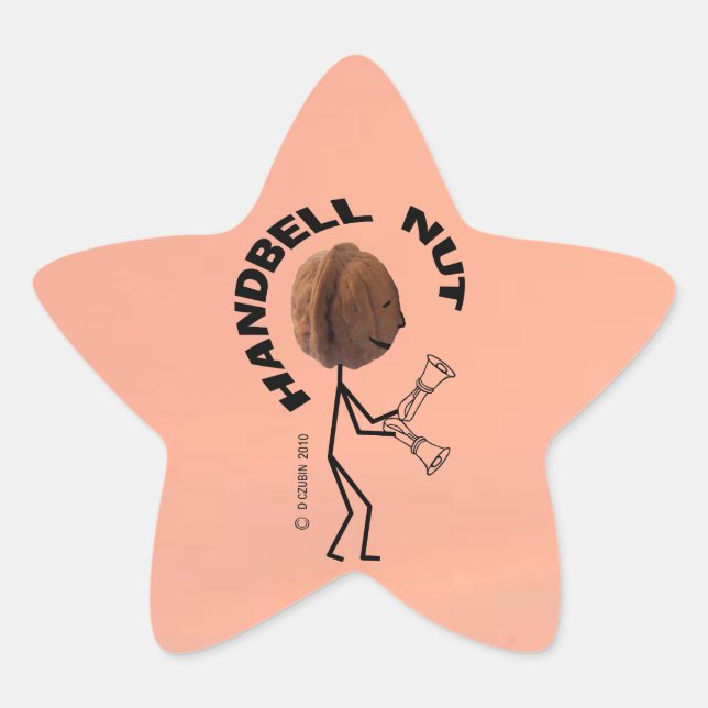 Handbell Nut Star Sticker (Vorderseite)