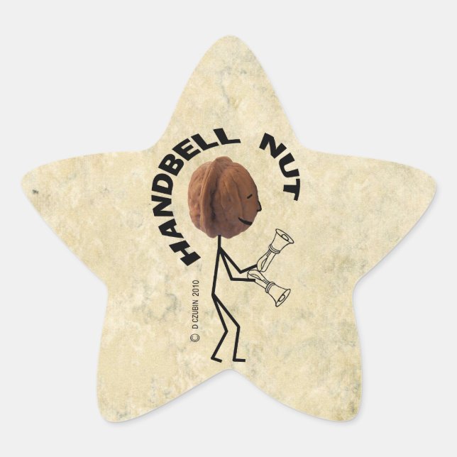 Handbell Nut Star Sticker (Vorderseite)