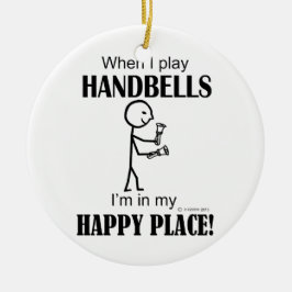Handbells Happy Place Keramikornament