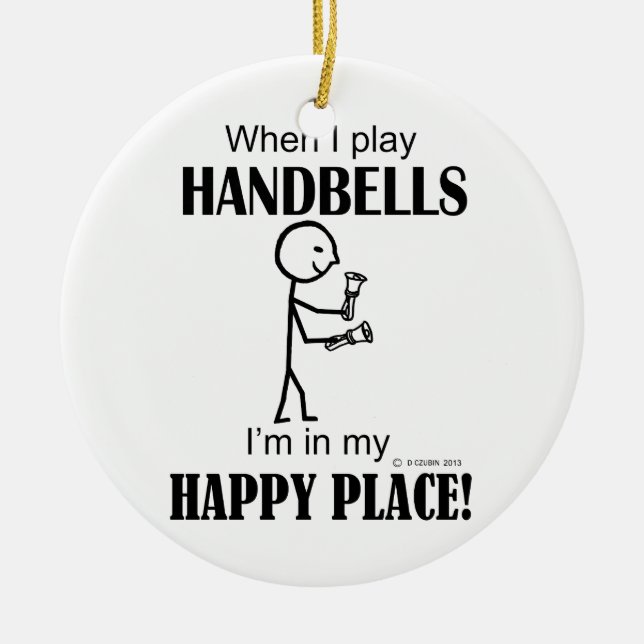 Handbells Happy Place Keramikornament (Vorne)