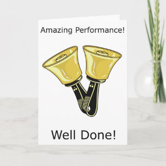 Handbells - Performance Greetings Card Karte