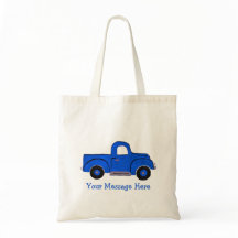Handbemalte Blue Truck Design Mehrzweck-Tasche
