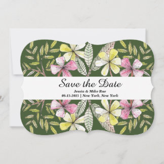handbemalte Blume Save The Date
