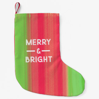 Handbemalte Fröhliche und Helle Kleiner Weihnachtsstrumpf