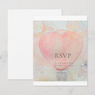 Handbemalte Göttin Herz RSVP Karte