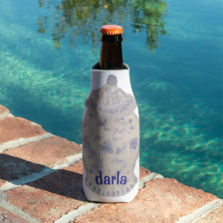 Handbemalte Ingwer-Glasflasche Flaschenkühler