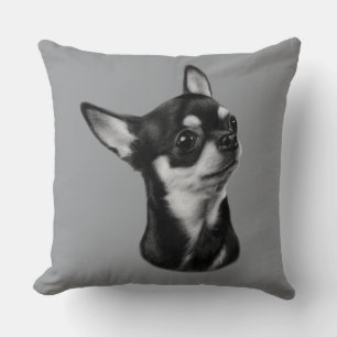 Handbemalter Chihuahua Kissen