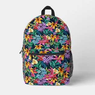 Handbemaltes exotisches Blumenmuster-23001 Bedruckter Rucksack