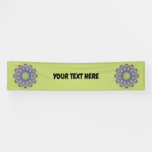 Handbemaltes Mandala-Uhrengesicht 2 Banner