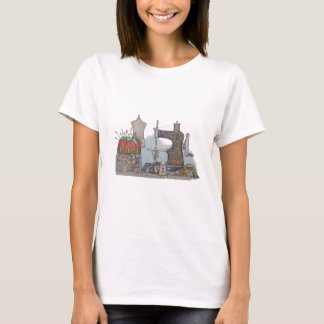 Handbetriebene Nähmaschine T-Shirt