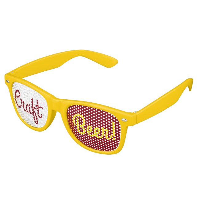 Handbiere Partybrille (Schrägansicht)