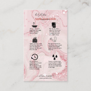 Handbuch für die Anwendung Body Butter Rosa Gold F Visitenkarte