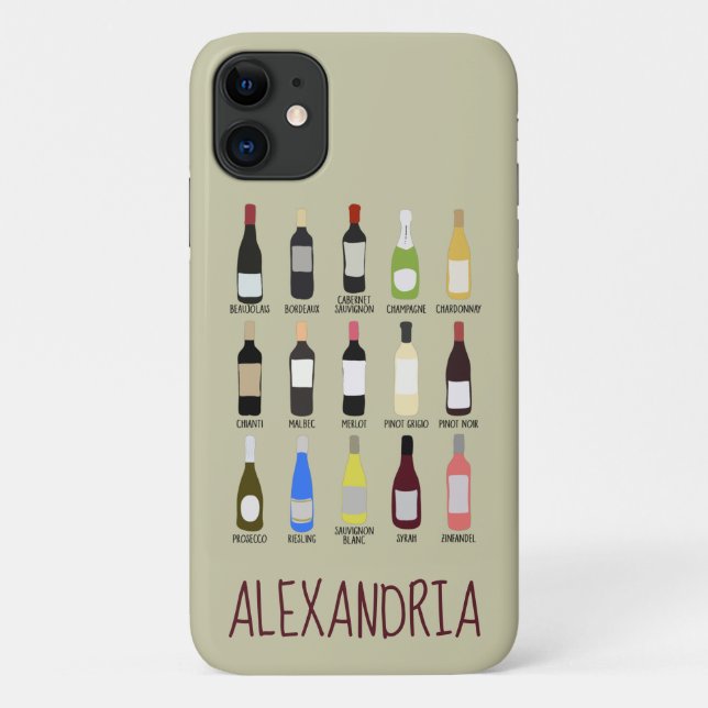 Handbuch für personalisierte Weinliebhaber Case-Mate iPhone Hülle (Rückseite)