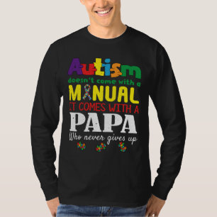 Handbuch Papa Puzzle Special Autismus Bewusstsein T-Shirt