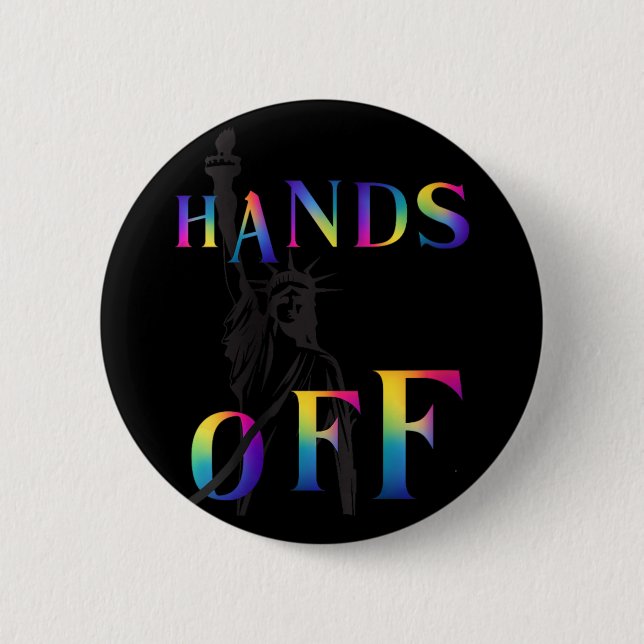Händchen der Widerstandskraft Regenbogenstatue der Button (Vorderseite)