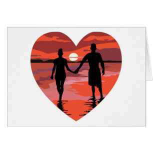 Händchen für Red Heart Sunset Beach