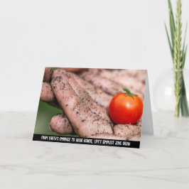 Händchengepflückte Ernte, die Essenz der Natur Dankeskarte