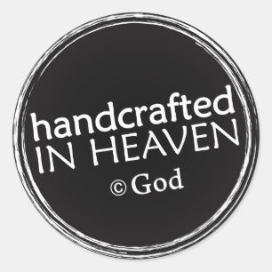 Handcrafted dans des autocollants de ciel (Dieu de