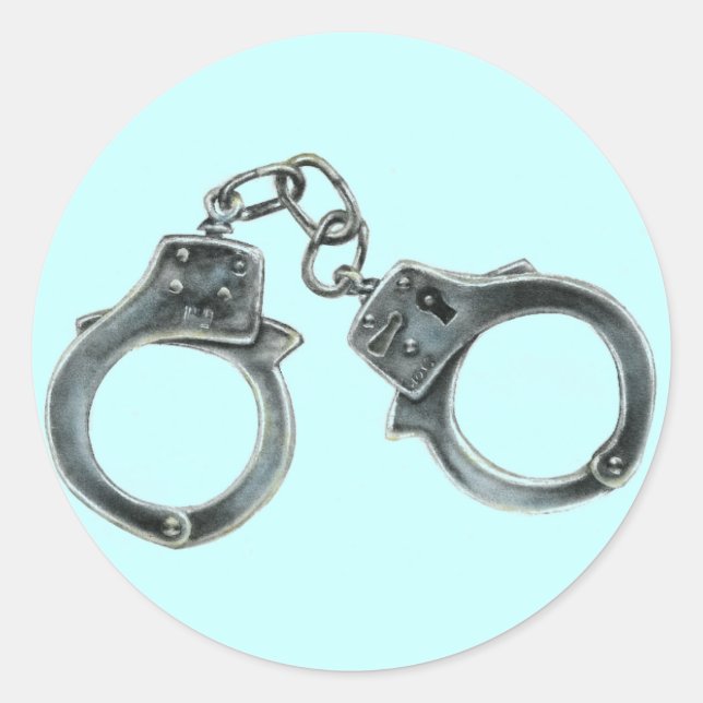 HANDCUFFS RUNDER AUFKLEBER (Vorderseite)