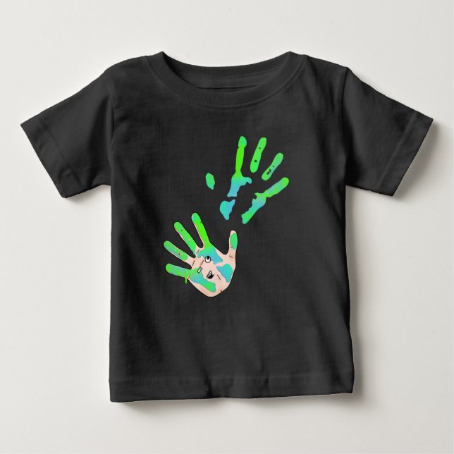 Handdruck Baby T-shirt (Vorderseite)