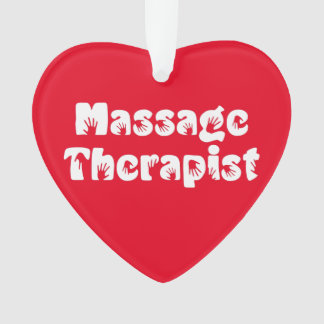 Handdrucke des Massagetherapeuten Ornament