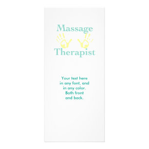 Handdrucke von Massagetherapeuten Werbekarte