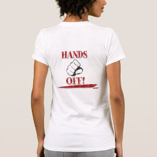 HÄNDE AB! Rot - Rückseite T-Shirt