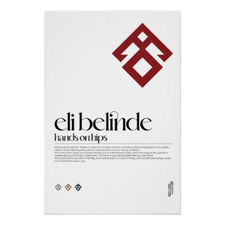 Hände auf Hüften (Eli Belinde) Turkic Figure Poste Poster
