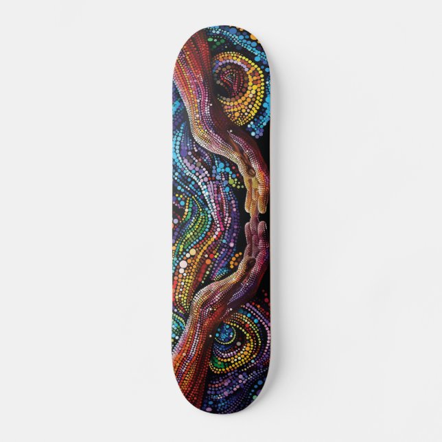 Hände/Augen - Originalton - Skateboarddecke Skateboard (Vorderseite)