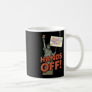 Hände aus Protest 5. April Anti Trump Statue of l Kaffeetasse