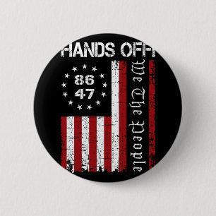 Hände aus Protest 86 47 8647 Protest Rettete Demok Button