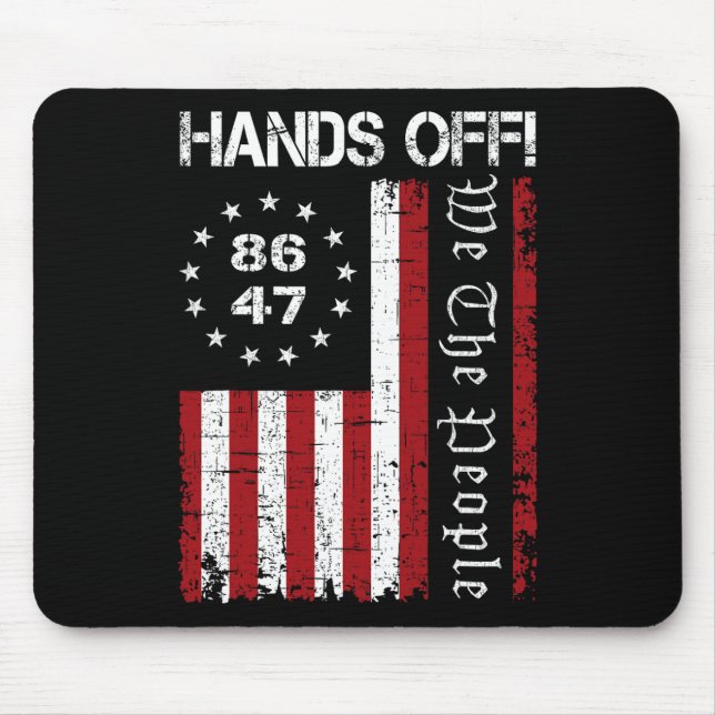 Hände aus Protest 86 47 8647 Protest Rettete Demok Mousepad (Vorne)
