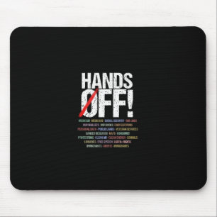 Hände aus Protest Langschläfchen Mousepad