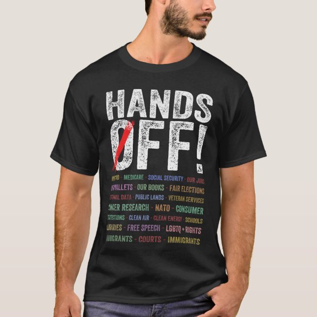 Hände aus Protest T-Shirt (Vorderseite)