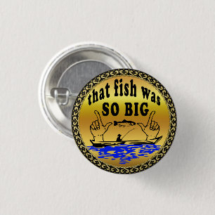 Hände auseinander zeigen einen Fisch und ein Boot  Button