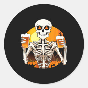Hände Beer Funny Drinking Halloween Frauen Runder Aufkleber