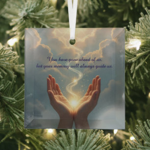 Hände befreien die Seele, Frieden, Mitgefühl  Ornament Aus Glas