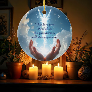 Hände befreien die Seele, Ihr habt Mitgefühl gezei Keramik Ornament