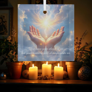 Hände befreien die Seele, Mitgefühl  Ornament Aus Glas