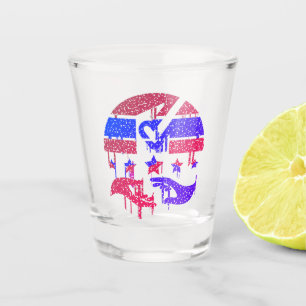 Hände der Einheit Schnapsglas