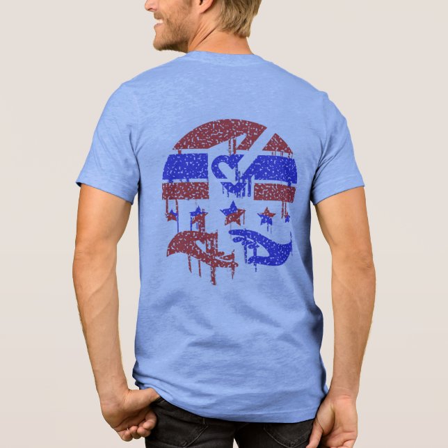 Hände der Einheit Tri-Blend Shirt (Rückseite)